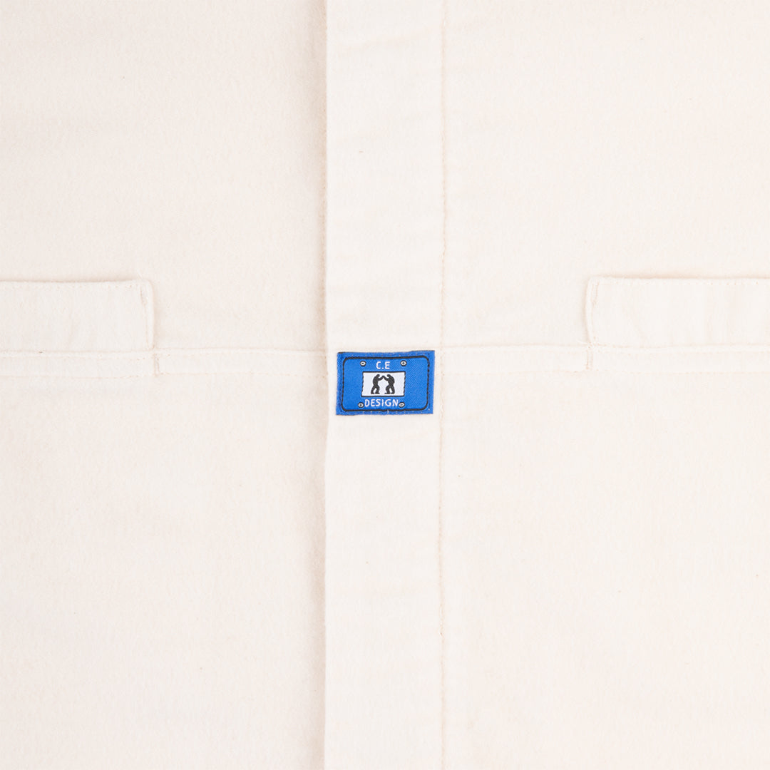 CES29SH01 BRUSHED COTTON DESIGN BIG SHIRT WHITE