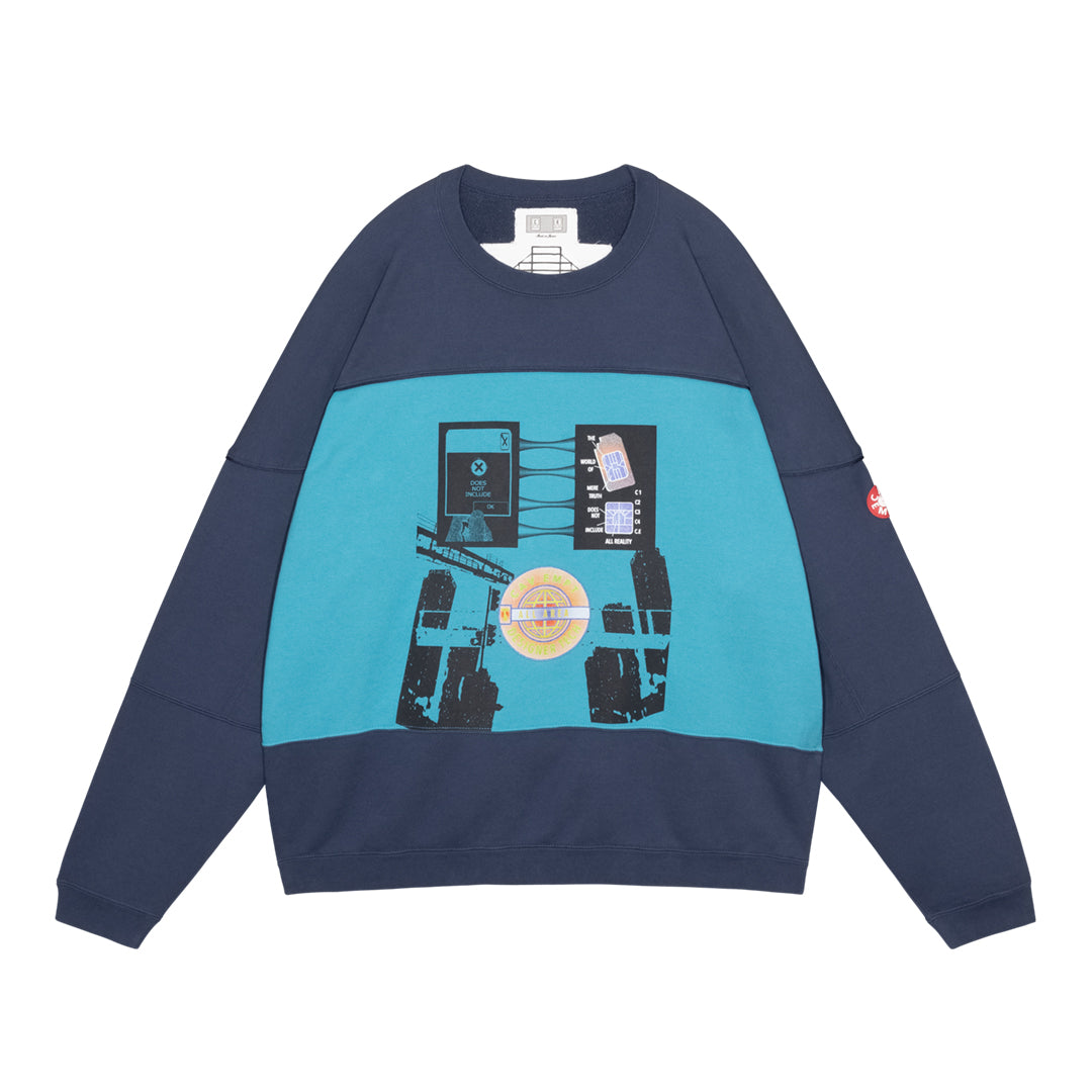 CES30CS04 MERE TRUTH CREW NECK NAVY