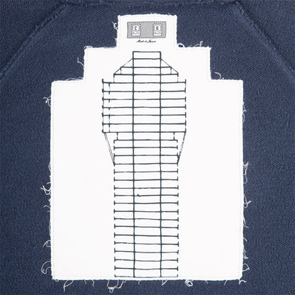 CES30CS08 SOLID BIG HEAVY ZIP HOODY NAVY