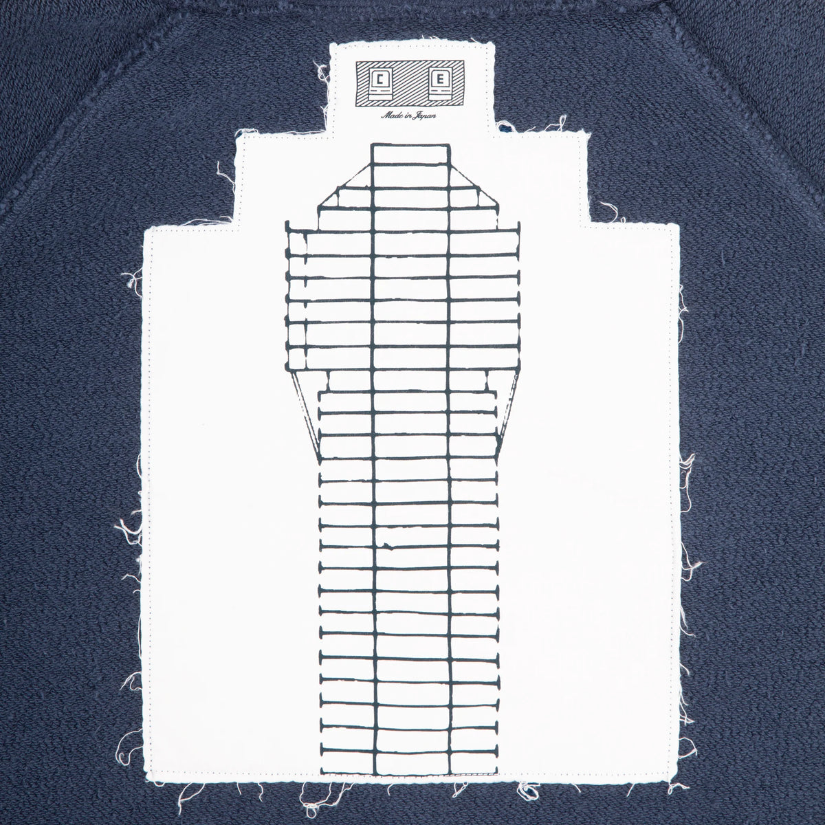 CES30CS08 SOLID BIG HEAVY ZIP HOODY NAVY