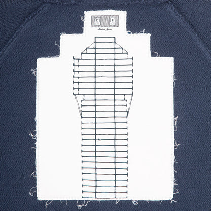CES30CS08 SOLID BIG HEAVY ZIP HOODY NAVY