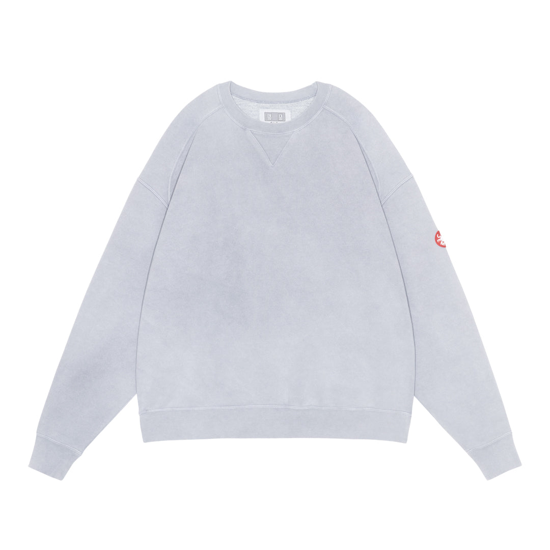 CES30CS10 OVERDYE PANEL SHOULDER CREW NECK GREY