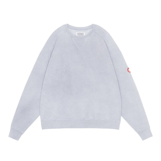 CES30CS10 OVERDYE PANEL SHOULDER CREW NECK GREY