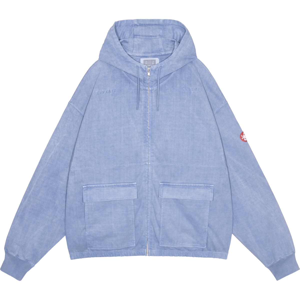 CES30CS17 OVERDYE LIGHT ZIP HOODY PURPLE