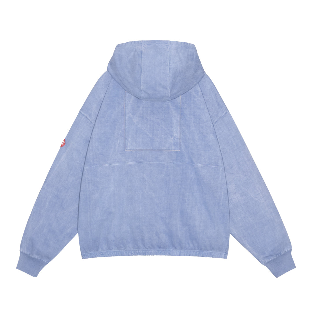 CES30CS17 OVERDYE LIGHT ZIP HOODY PURPLE