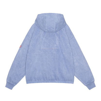 CES30CS17 OVERDYE LIGHT ZIP HOODY PURPLE