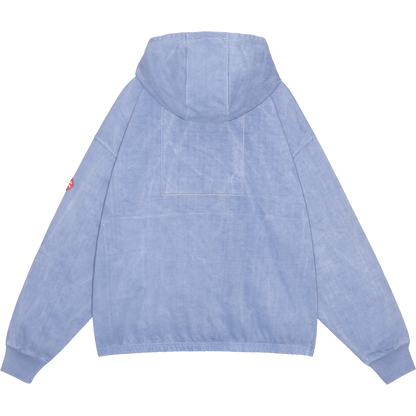 CES30CS17 OVERDYE LIGHT ZIP HOODY PURPLE