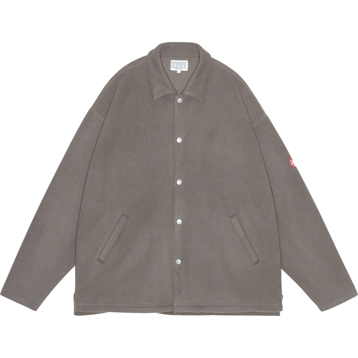 CES30CS22 FLEECE SNAP SHIRT BROWN