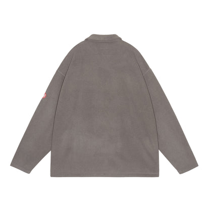 CES30CS22 FLEECE SNAP SHIRT BROWN
