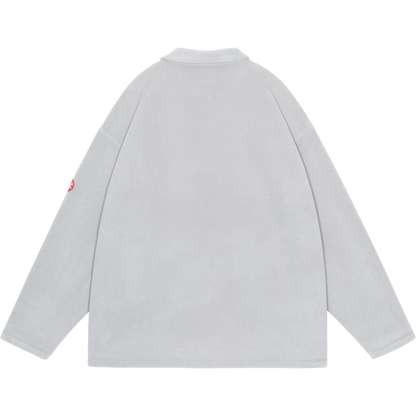 CES30CS22 FLEECE SNAP SHIRT GREY