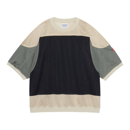 CES30CS23 MD Temporal Distortion MESH SS TOP BEIGE
