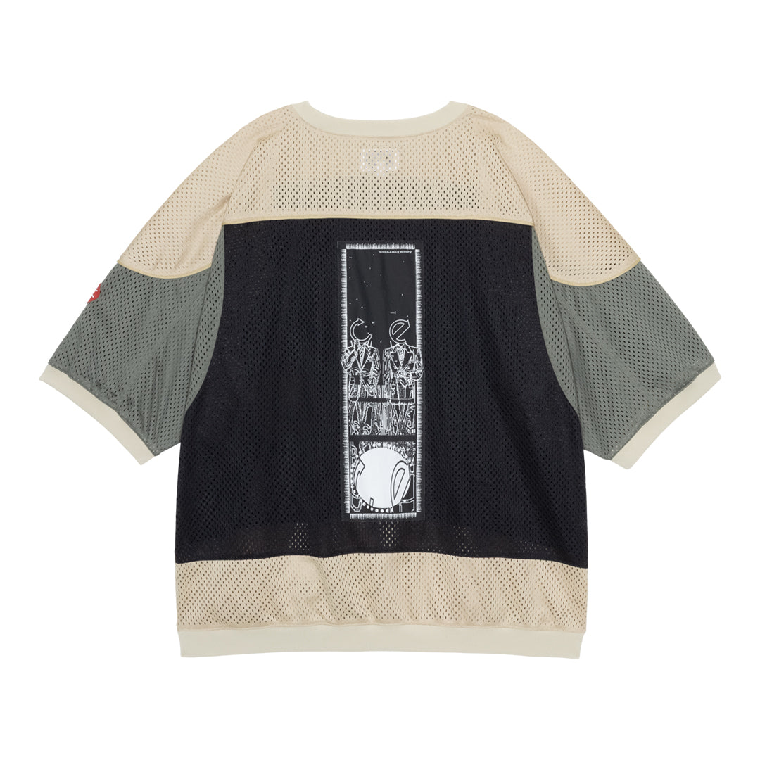 CES30CS23 MD Temporal Distortion MESH SS TOP BEIGE