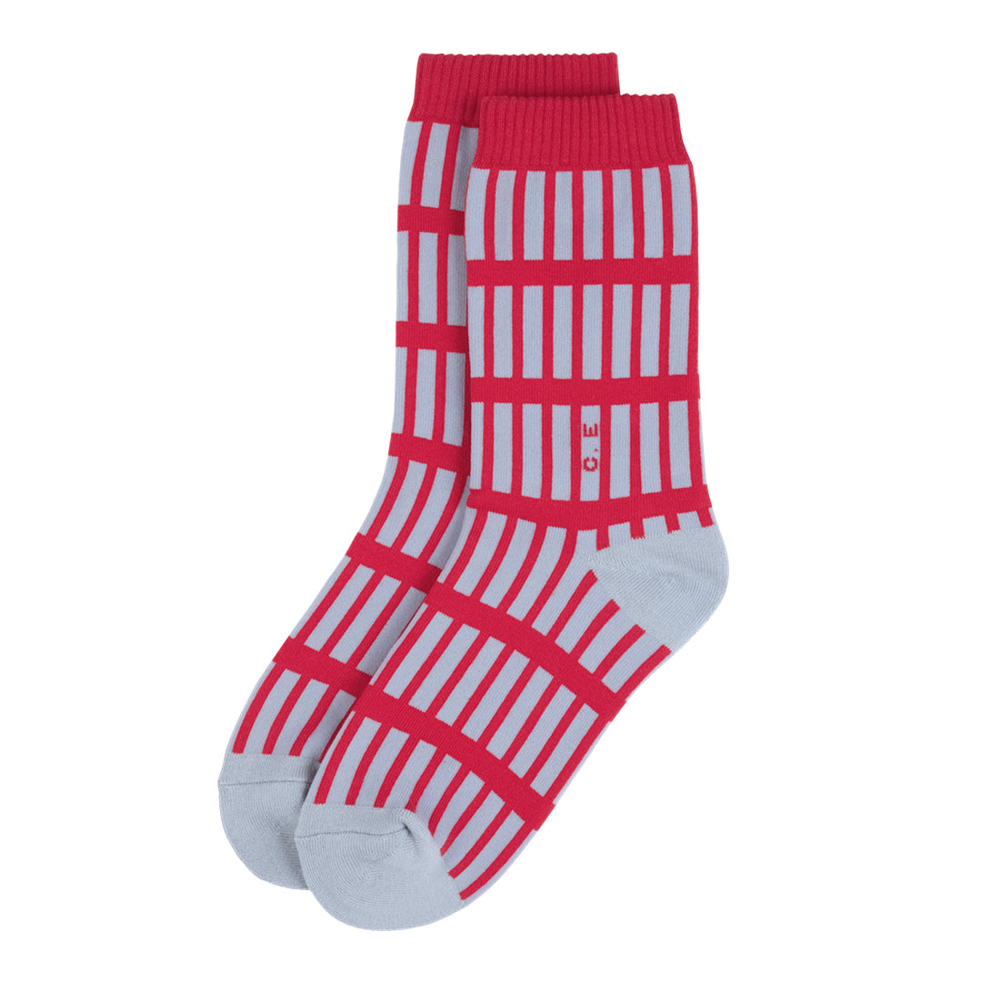 CES30G01 STRUCTURE SOCKS RED