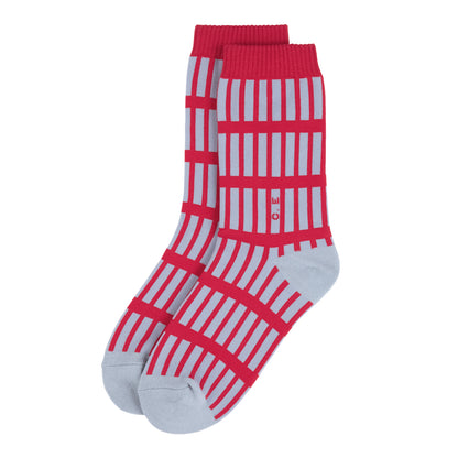 CES30G01 STRUCTURE SOCKS RED