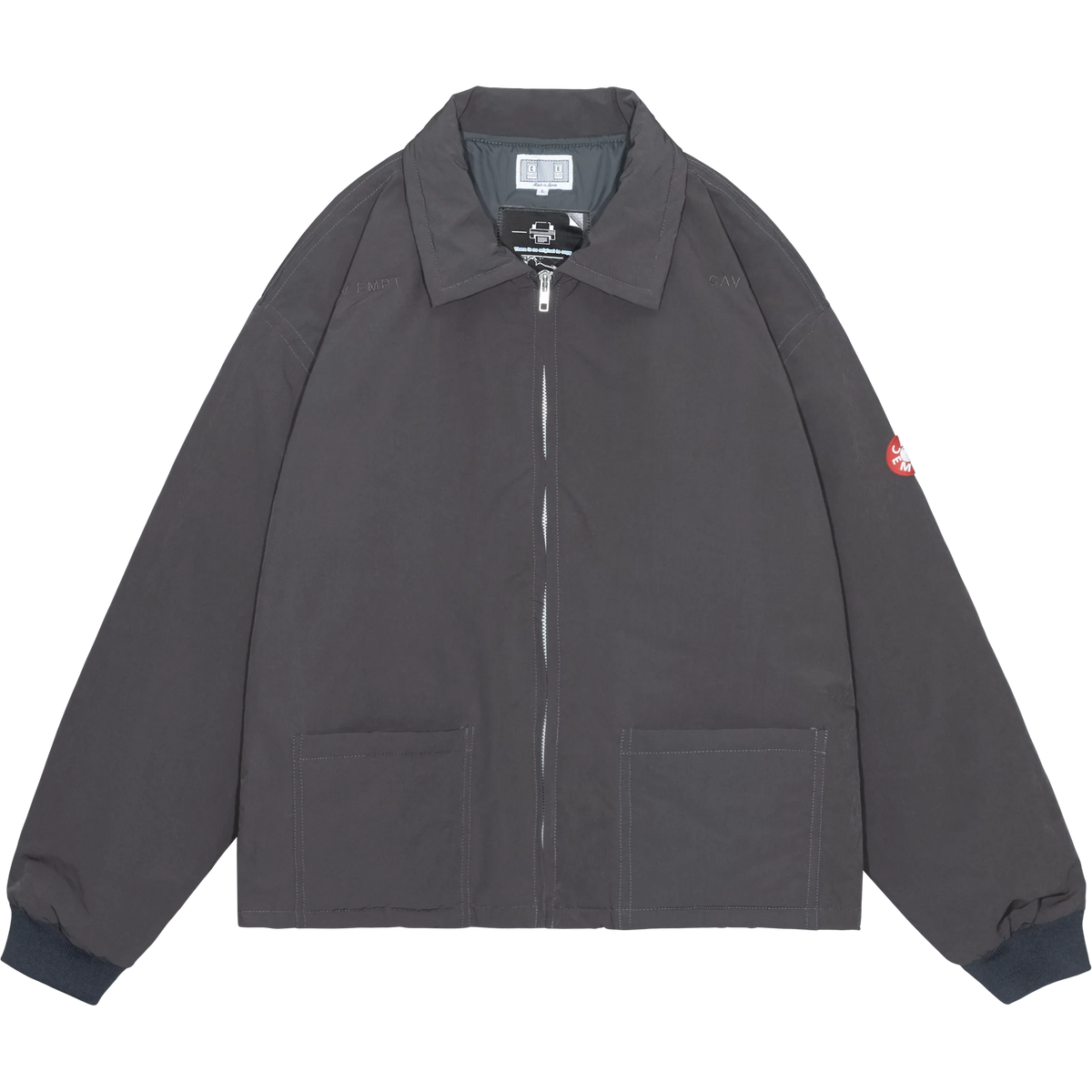 CES30JK08 PN ZIP SHORT JACKET CHARCOAL