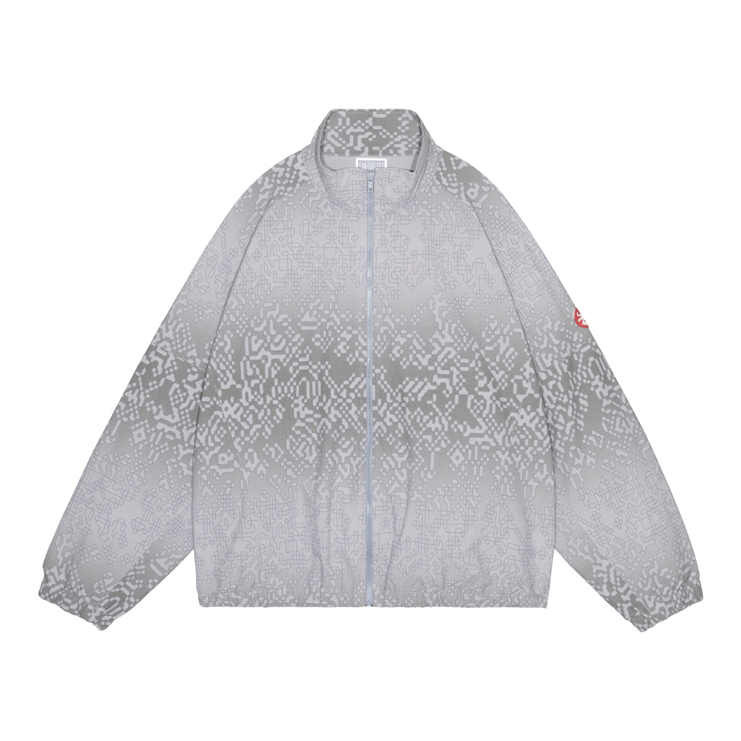 CES30JK13 PANELED DIGI7 ZIP JACKET GREY