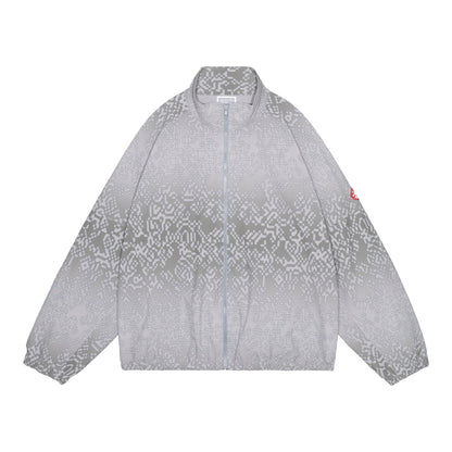 CES30JK13 PANELED DIGI7 ZIP JACKET GREY
