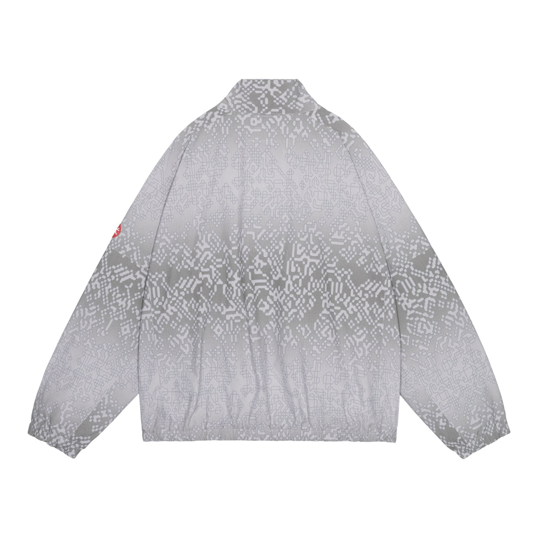 CES30JK13 PANELED DIGI7 ZIP JACKET GREY