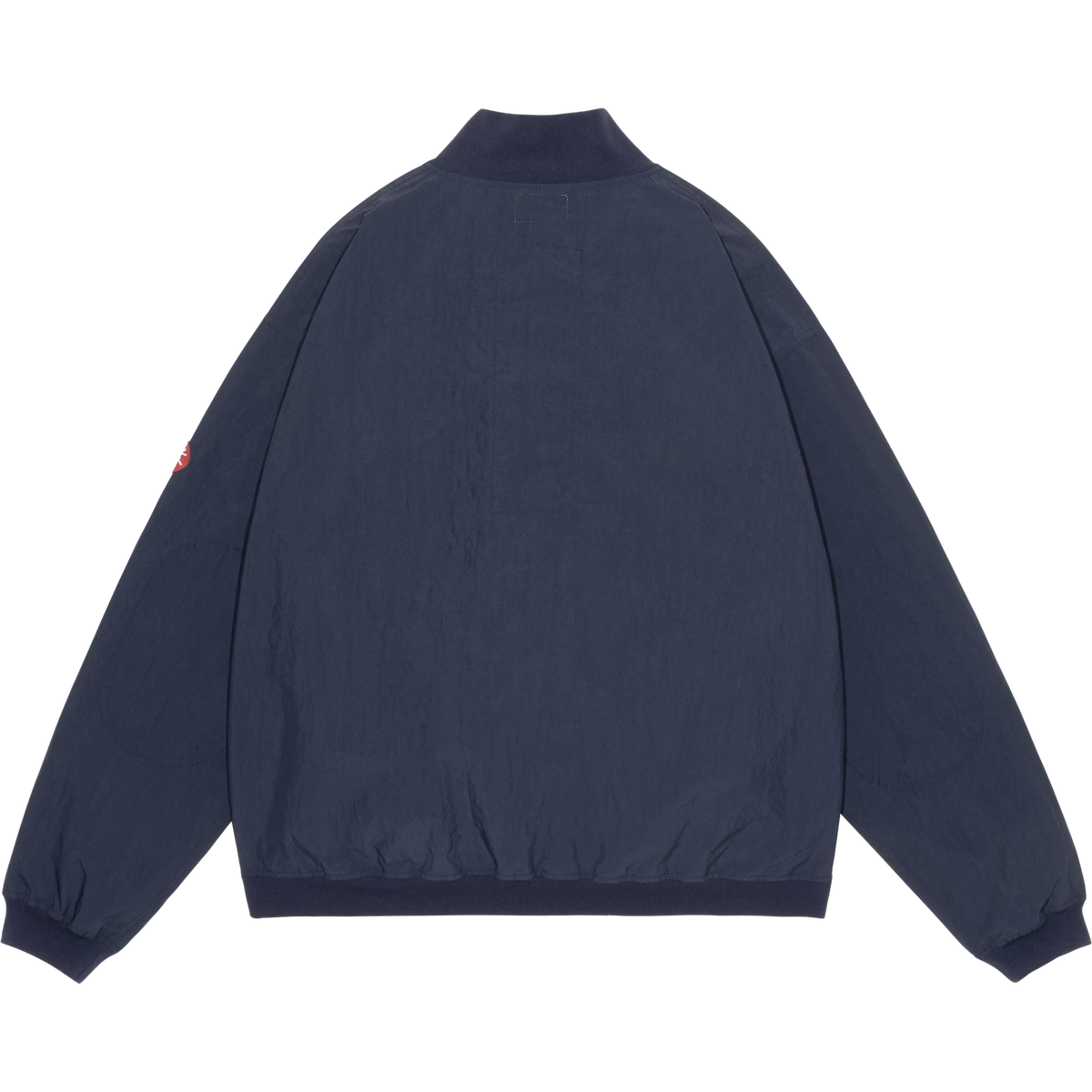 CES30JK14 RIB COLLAR NYLON ZIP UP NAVY