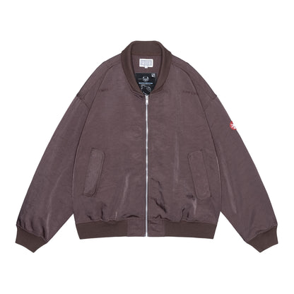 CES30JK16 NYLON TWILL ZIP JACKET BROWN