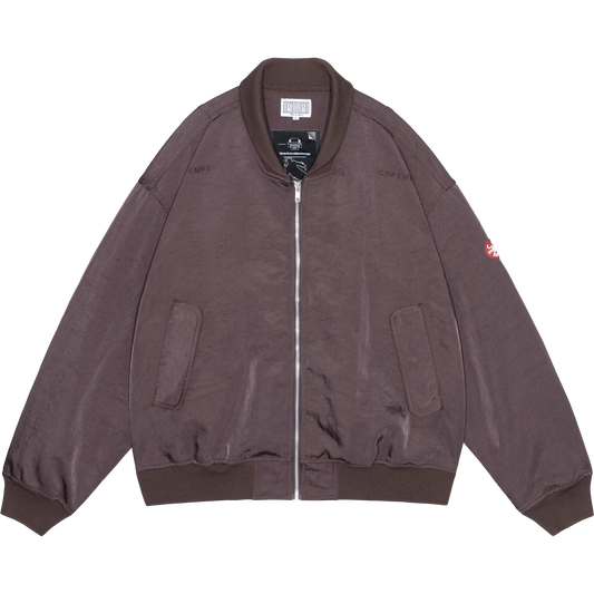 CES30JK16 NYLON TWILL ZIP JACKET BROWN