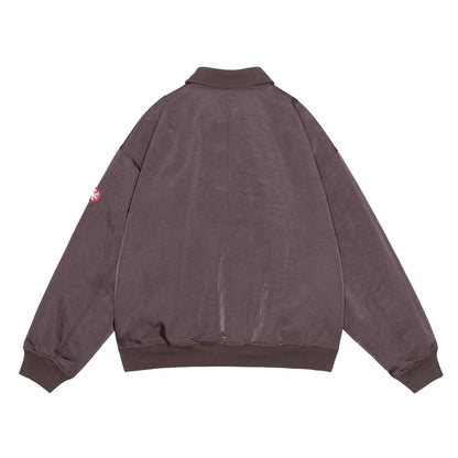 CES30JK16 NYLON TWILL ZIP JACKET BROWN