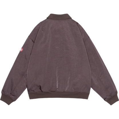CES30JK16 NYLON TWILL ZIP JACKET BROWN
