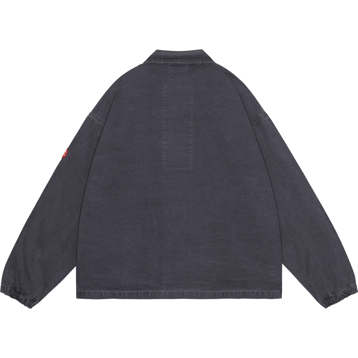 CES30JK22 WASHED COTTON CANVAS ZIP JACKET BLACK
