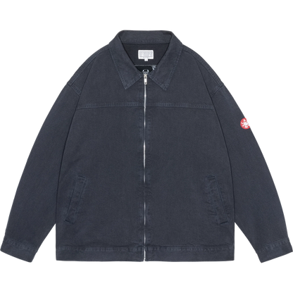 CES30JK23 HEATHERED TWILL TRUCKER ZIP JACKET NAVY