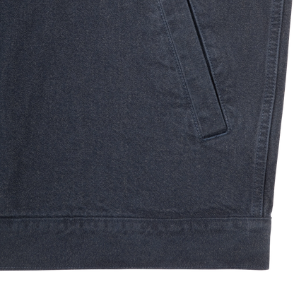 CES30JK23 HEATHERED TWILL TRUCKER ZIP JACKET NAVY