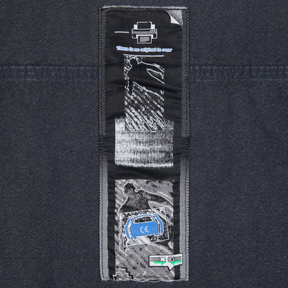 CES30JK23 HEATHERED TWILL TRUCKER ZIP JACKET NAVY