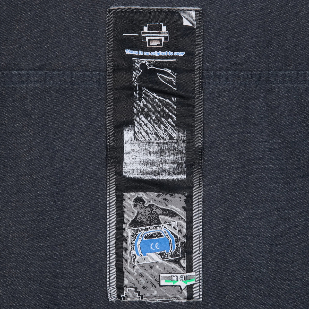 CES30JK23 HEATHERED TWILL TRUCKER ZIP JACKET NAVY