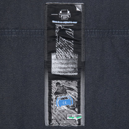 CES30JK23 HEATHERED TWILL TRUCKER ZIP JACKET NAVY