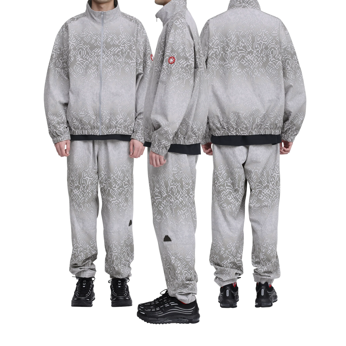 CES30JK13 PANELED DIGI7 ZIP JACKET GREY