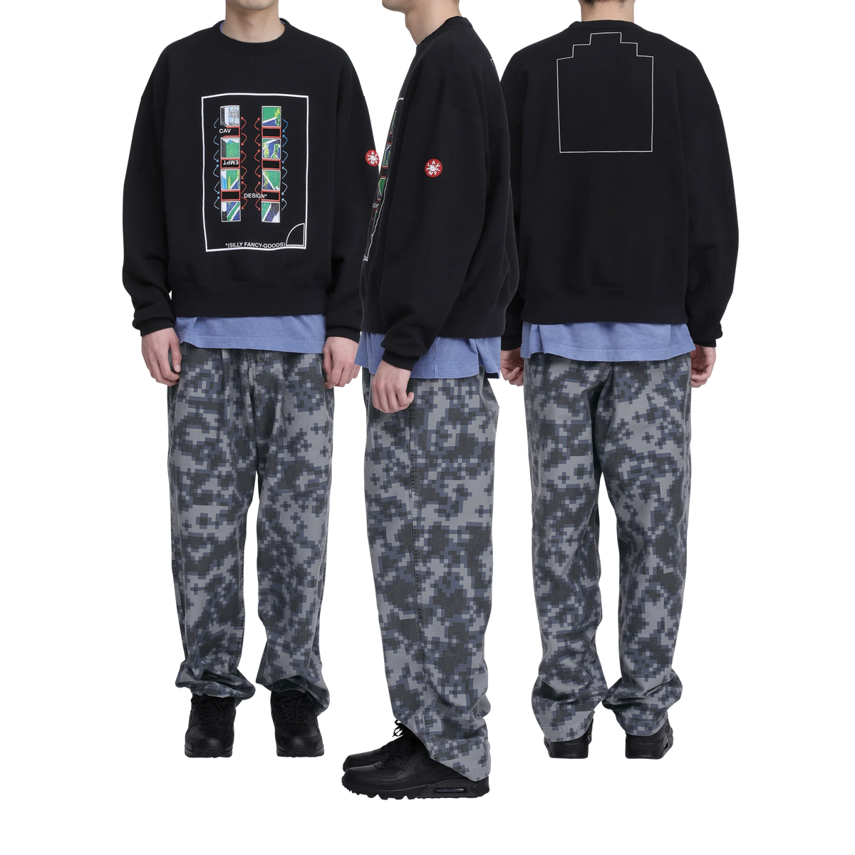 CES30CS01 MD Charged CREW NECK BLACK