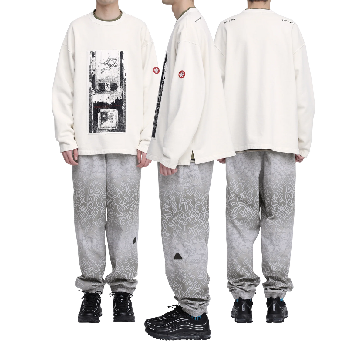 CES30CS12 WASHED AS hydroDW LONG SLEEVE WHITE