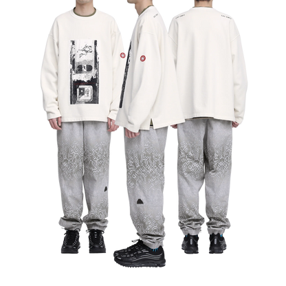 CES30CS12 WASHED AS hydroDW LONG SLEEVE WHITE