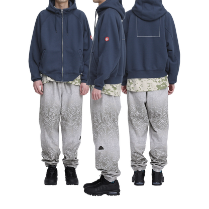 CES30CS08 SOLID BIG HEAVY ZIP HOODY NAVY