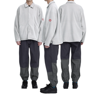 CES30CS22 FLEECE SNAP SHIRT GREY
