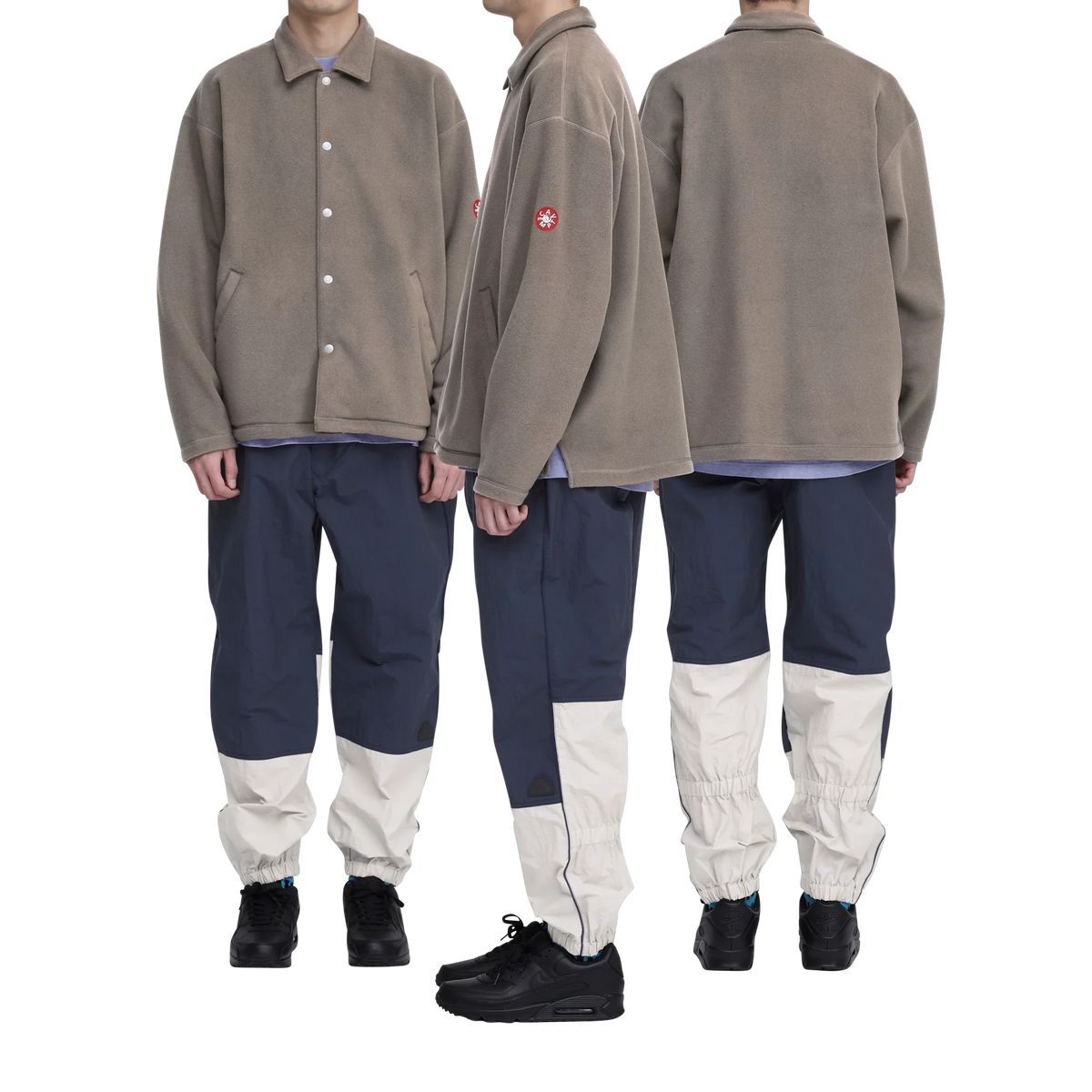 CES30CS22 FLEECE SNAP SHIRT BROWN