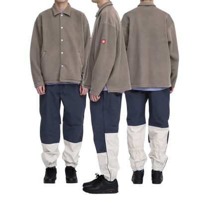 CES30CS22 FLEECE SNAP SHIRT BROWN