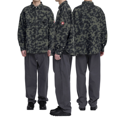 CES30SH05 DIGI8 FLANNEL BIG SHIRT GREEN