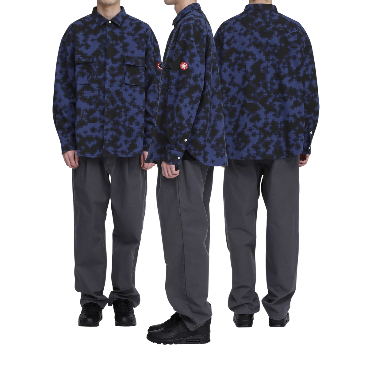 CES30SH05 DIGI8 FLANNEL BIG SHIRT NAVY