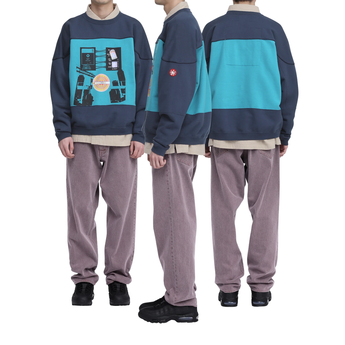 CES30CS04 MERE TRUTH CREW NECK NAVY