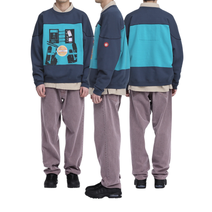 CES30CS04 MERE TRUTH CREW NECK NAVY