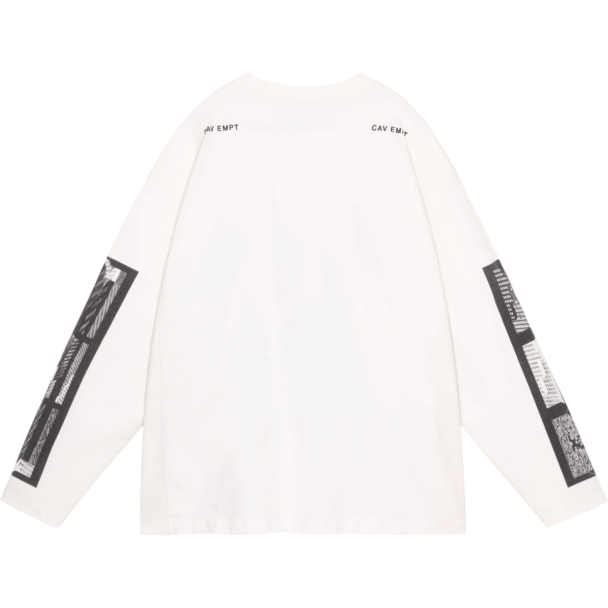 CES30LT04 WASHED MD CoincidEnt LONG SLEEVE T WHITE