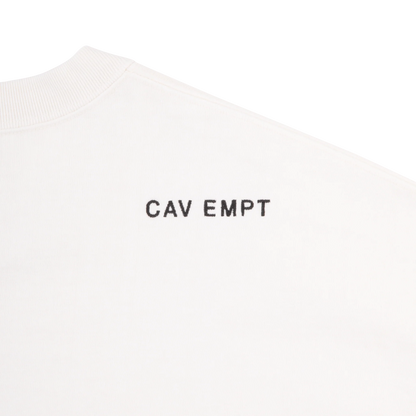 CES30LT04 WASHED MD CoincidEnt LONG SLEEVE T WHITE