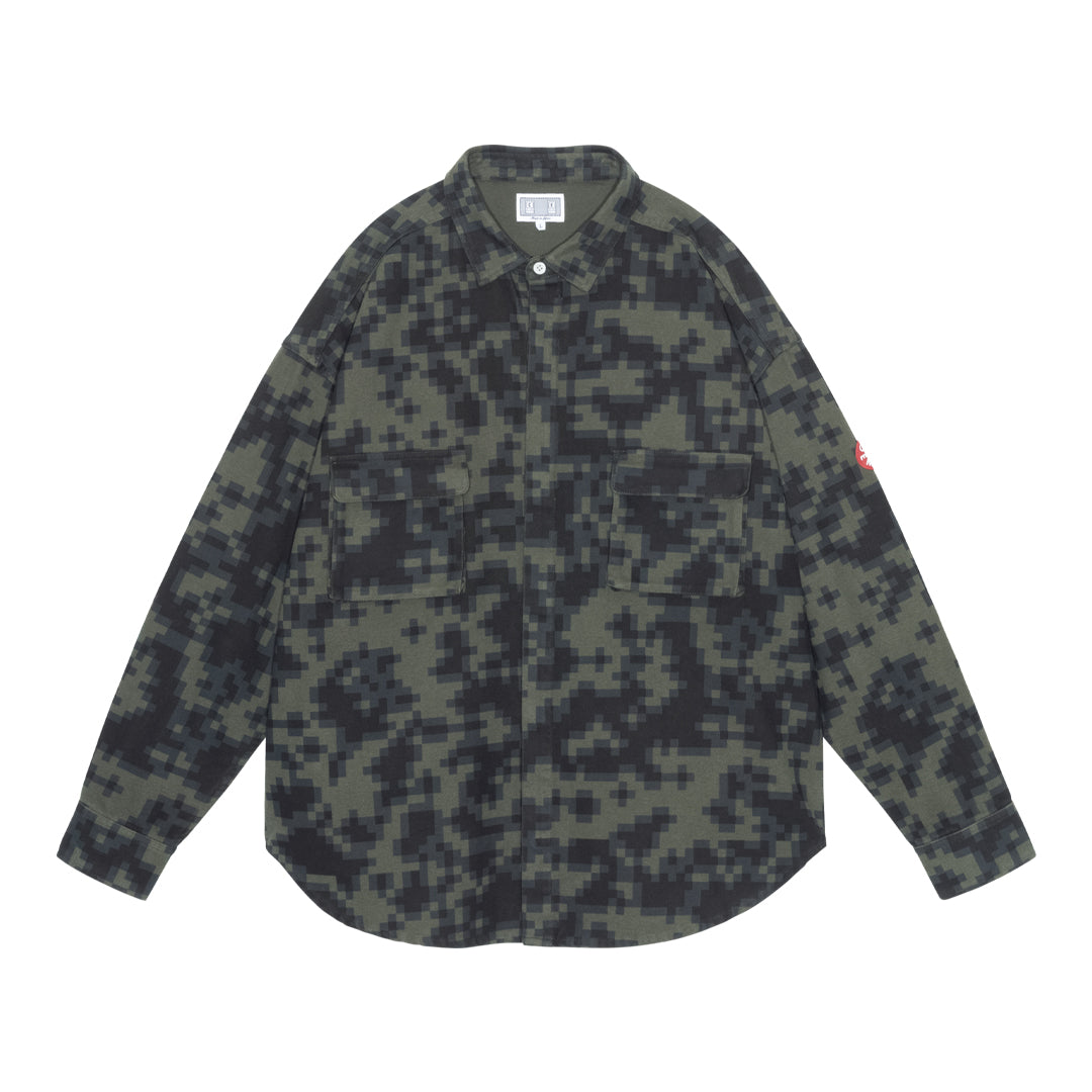 CES30SH05 DIGI8 FLANNEL BIG SHIRT GREEN