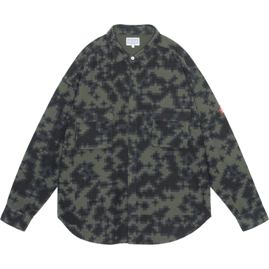 CES30SH05 DIGI8 FLANNEL BIG SHIRT GREEN