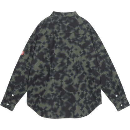 CES30SH05 DIGI8 FLANNEL BIG SHIRT GREEN